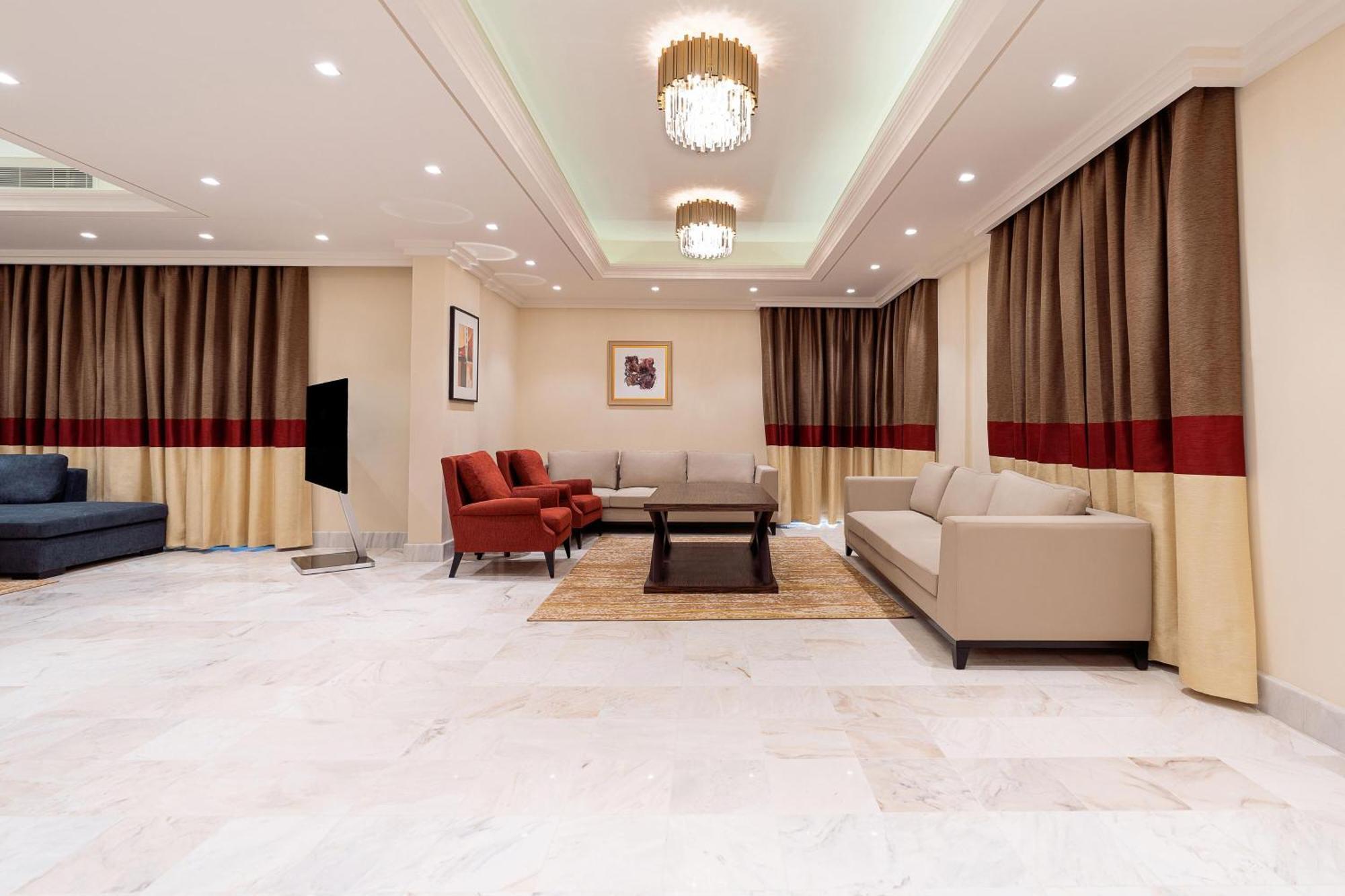 Sheraton Jeddah Hotel - Saudi Brothers Commercial Company Branch Exteriér fotografie A 3D rendering of a living room